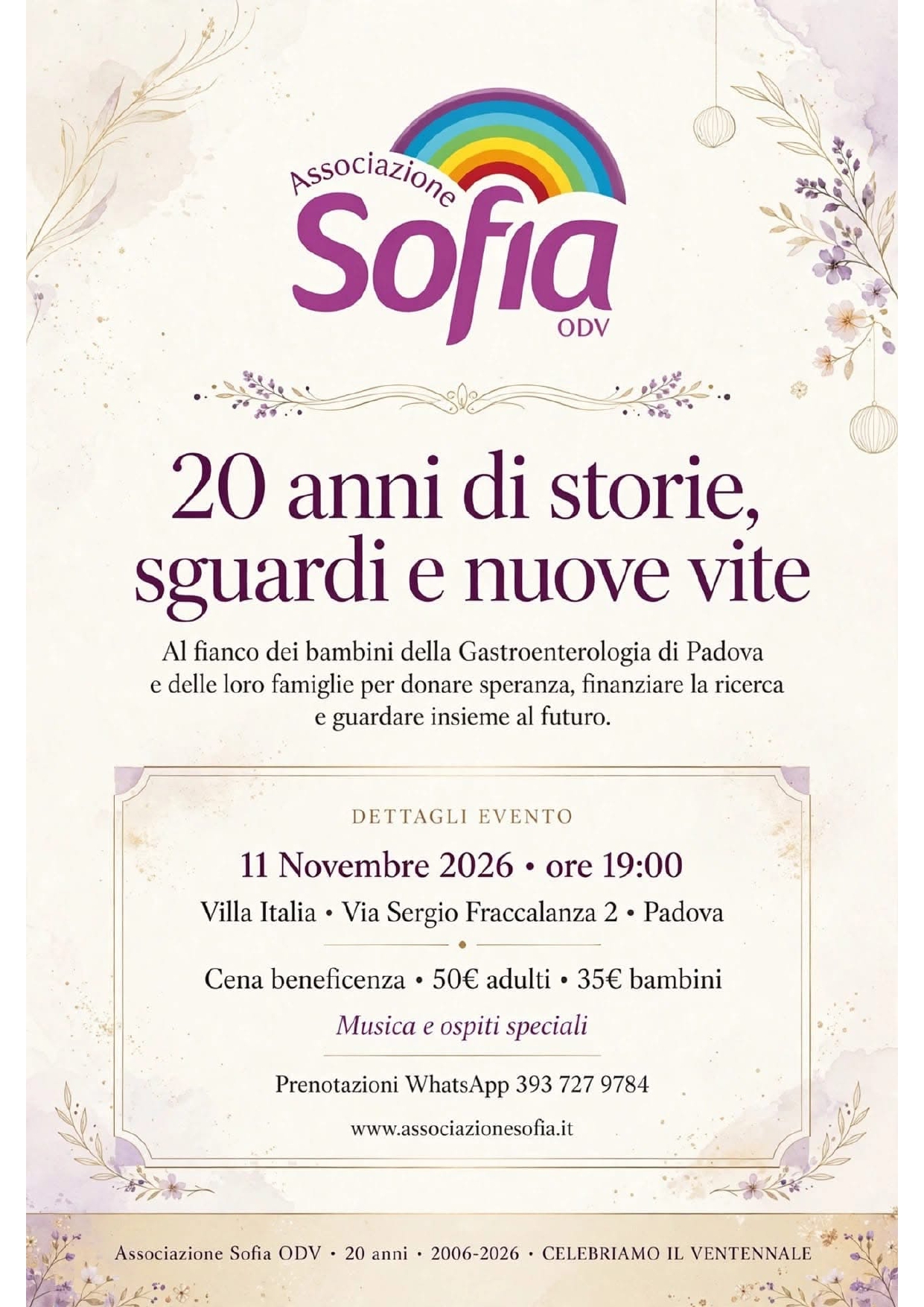 20 Anni di storie, sguardi e nuove vite